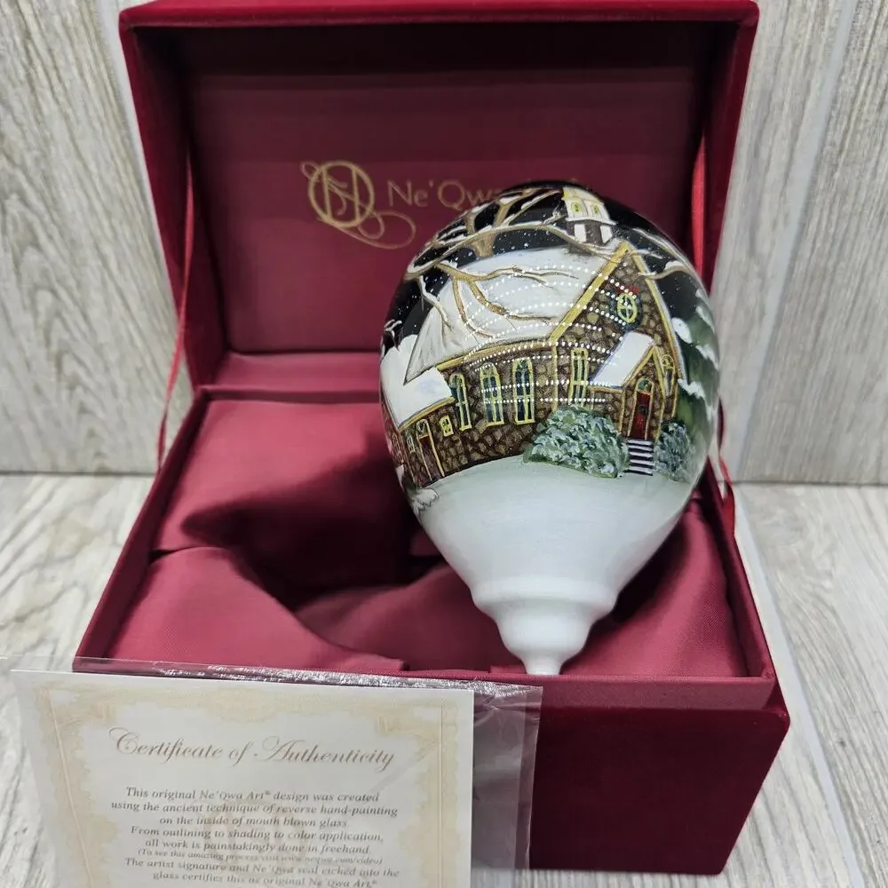 Ne'Qwa Art Oh Come All Ye Faithful Ornament by Susan Winget COA & Box 7151168